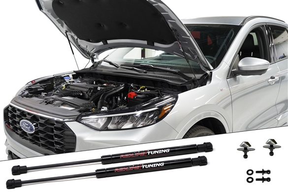 Redline Tuning QuickLIFT ELITE Hood Strut Kit For 2013-2019 Ford Escape - Stainless Steel Gas Spring System