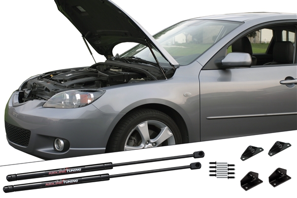 Redline Tuning 2004-2009 Mazda Mazda3 5-Door Hood QuickLIFT PLUS