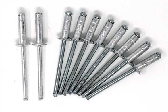 [55-00023-S] Redline Tuning (8) Silver #2 Multi-grip Rivets & (2 ...